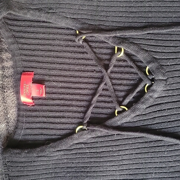 Sexy lace up black top - Picture 2 of 4